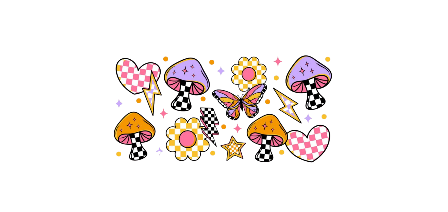 Mushrooms and Butterflies Wrap