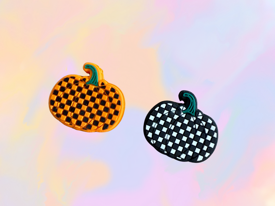 Checkered Pumpkin Focal