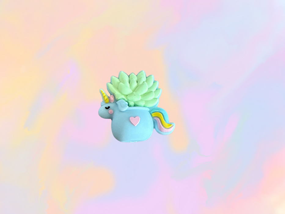 Unicorn Succulent Focal Bead- 3D