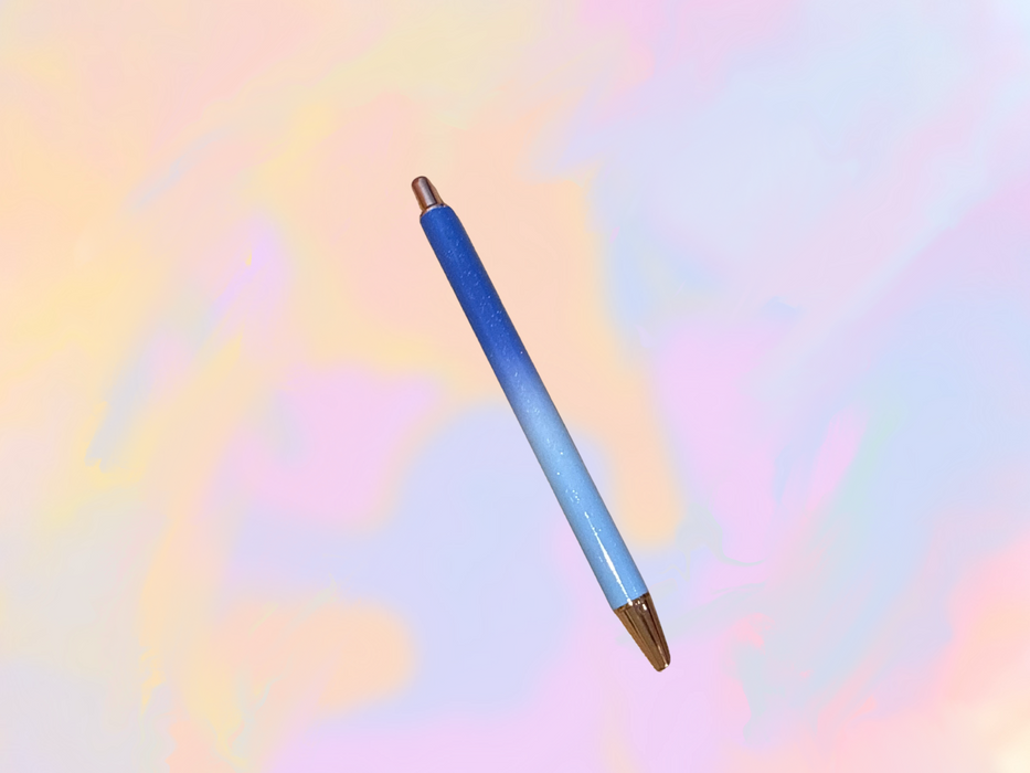Navy/Blue Ombre Metal Pen