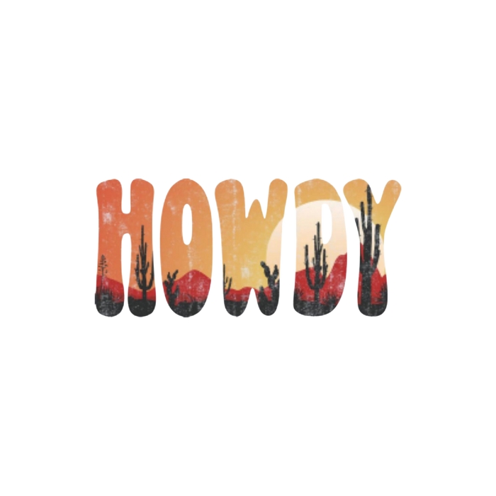 Howdy - Decal