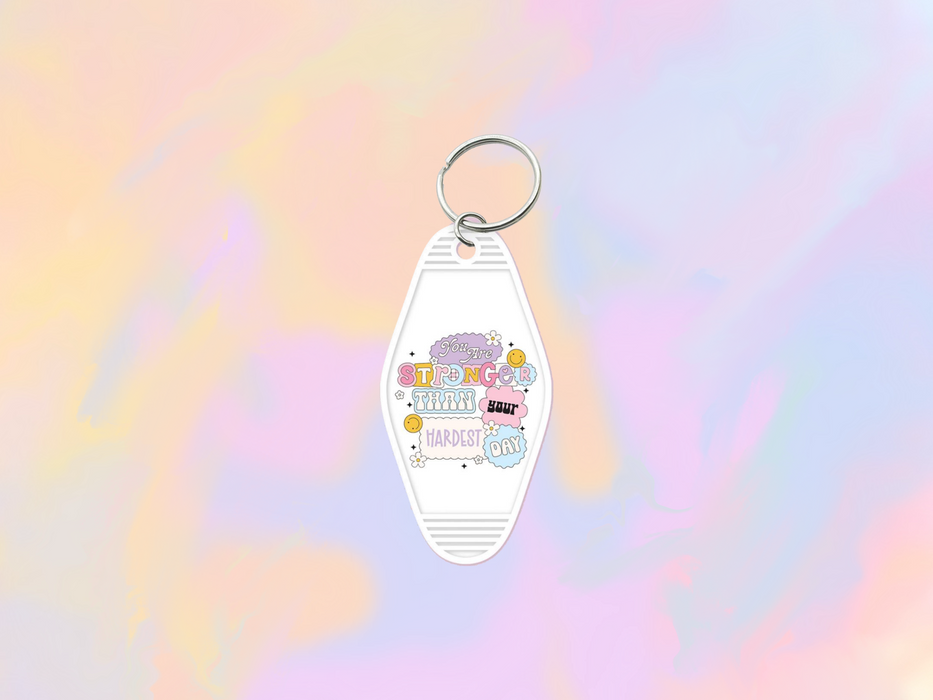 You are Stronger Motel Keychain Wrap
