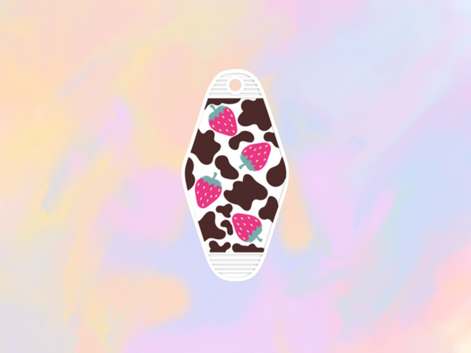 Strawberry Cow Motel Keychain Wrap