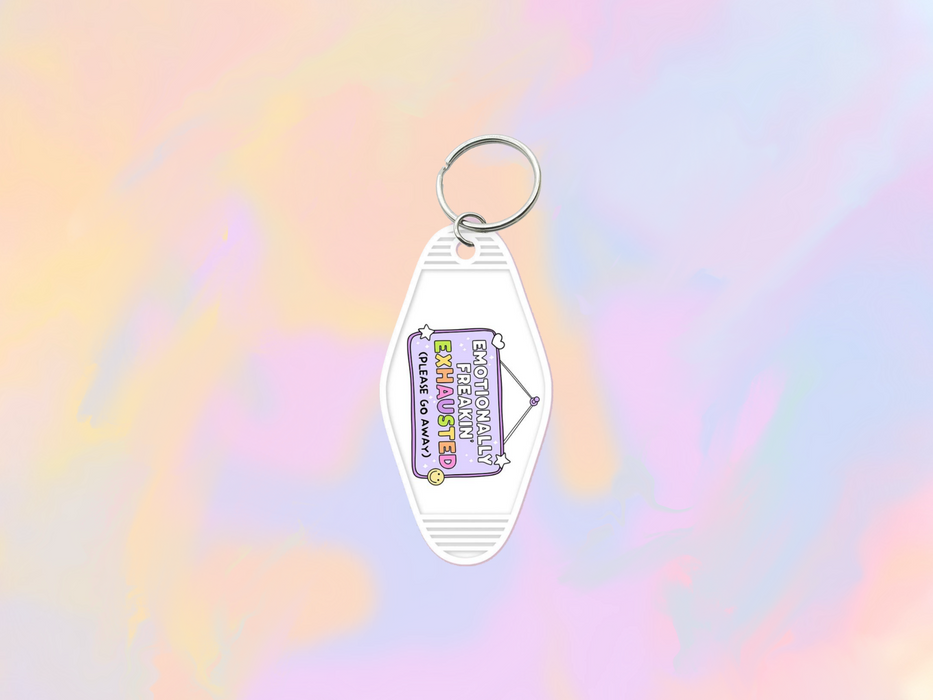 Emotionally Exhausted Motel Keychain Wrap