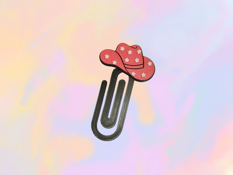 Cowgirl Hat Paperclip Bookmark