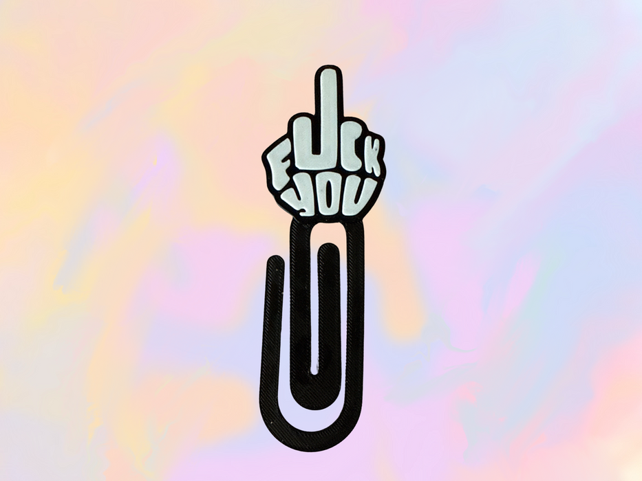 F You Paperclip Bookmark