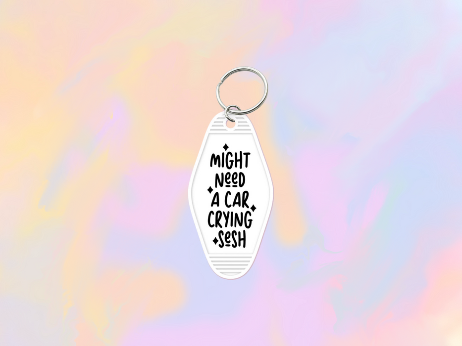 Car Crying Sesh Motel Keychain Wrap