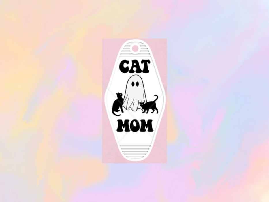 Cat Mom Motel Keychain Wrap