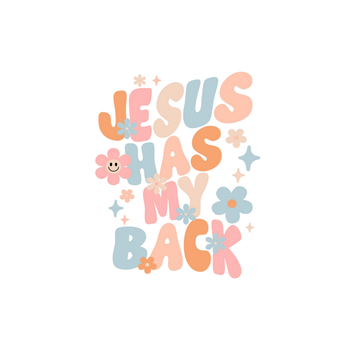Jesus Has my Back - Decal
