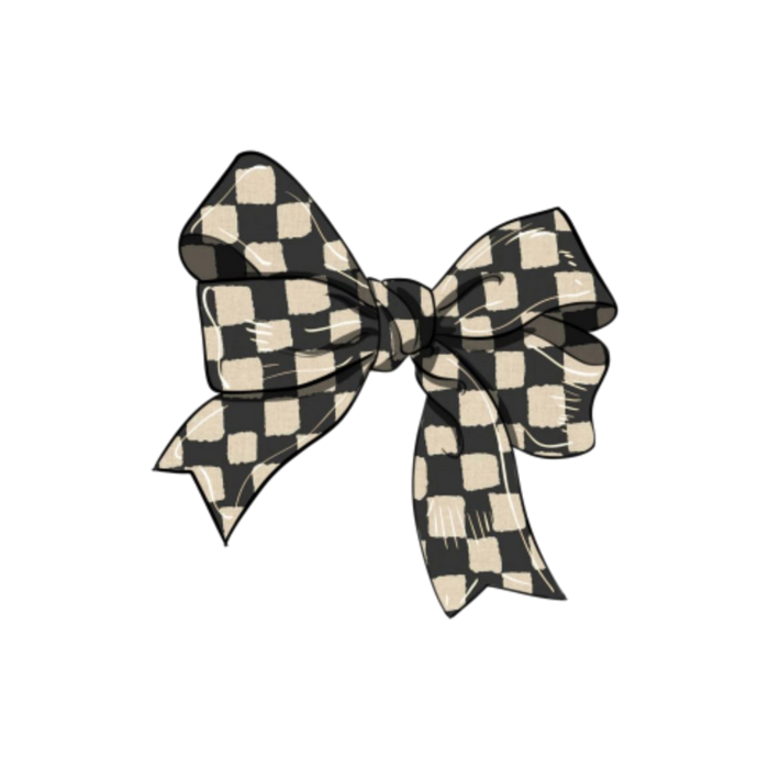Plaid Bow - Decal
