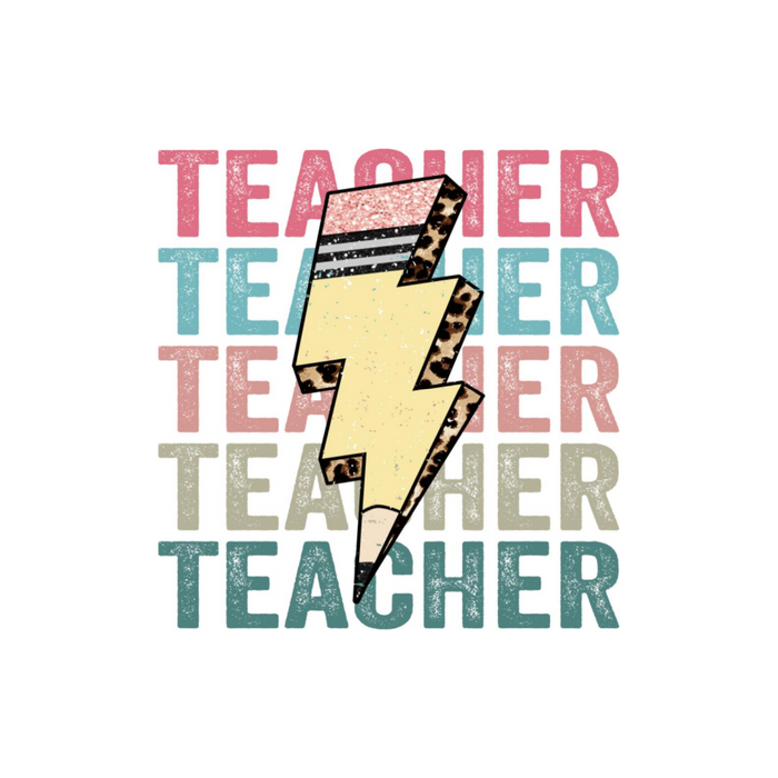 Teacher with Pencil - Decal