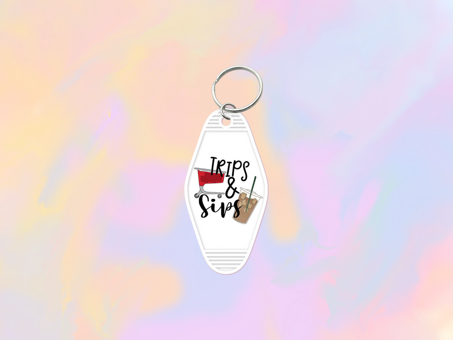 Trips & Sips Motel Keychain Wrap