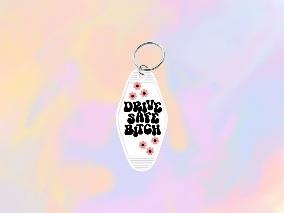 Drive Safe Motel Keychain Wrap