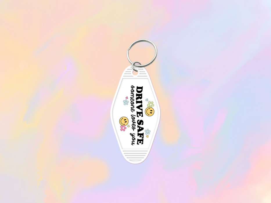 Drive Safe Motel Keychain Wrap