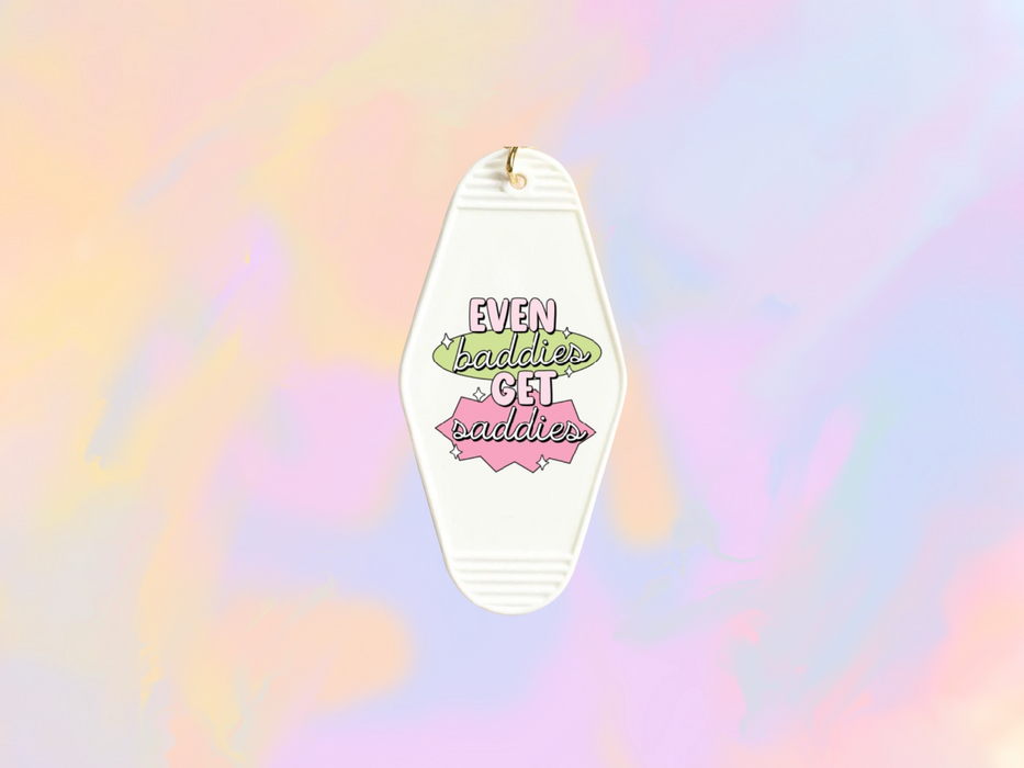 Even Baddies Get Saddies Motel Keychain Wrap