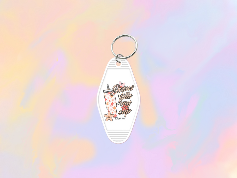 Jesus Fills my Cup Motel Keychain Wrap