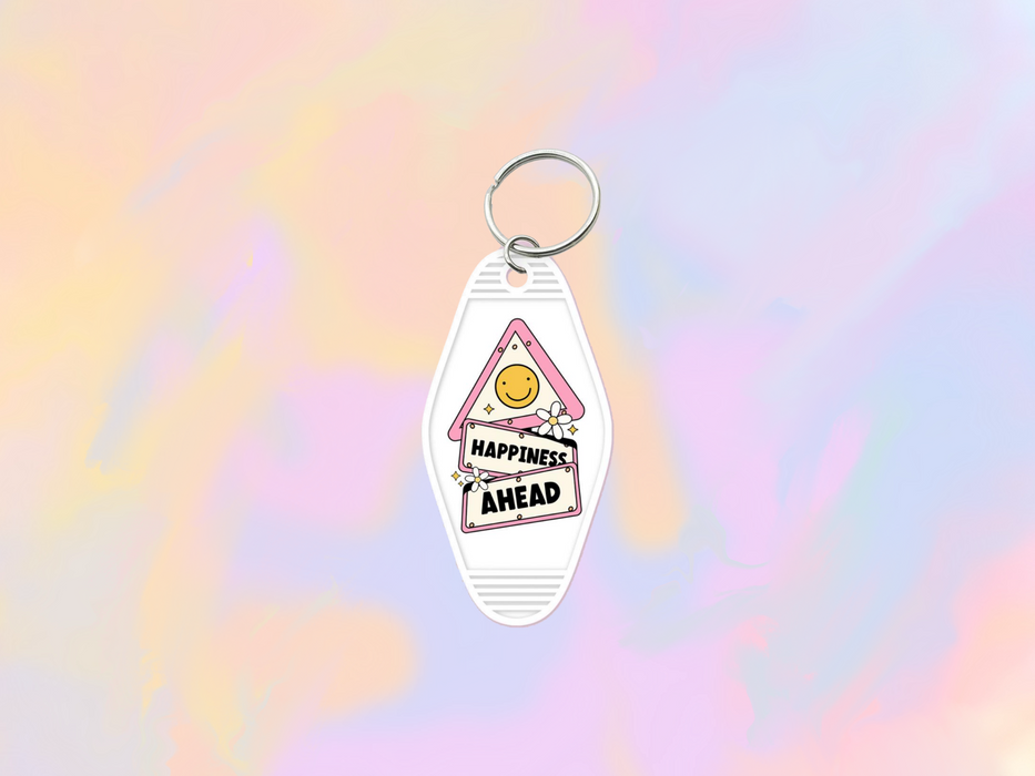 Happiness Ahead Motel Keychain Wrap