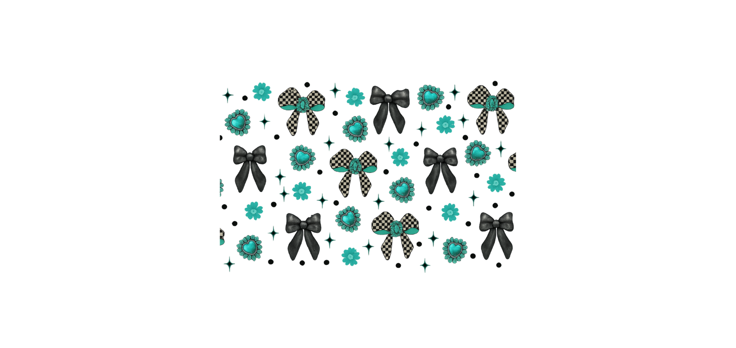 Turquoise Bows Wrap