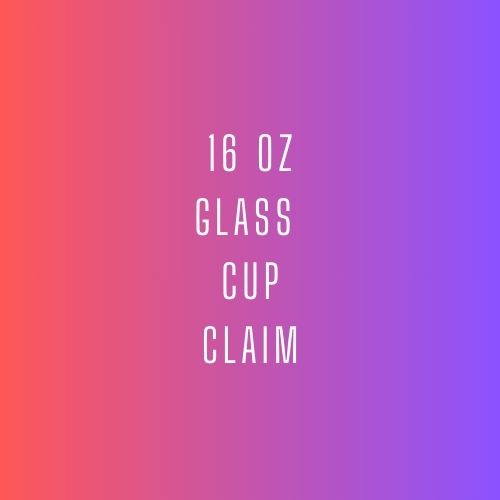 16 OZ Glass Can Cup