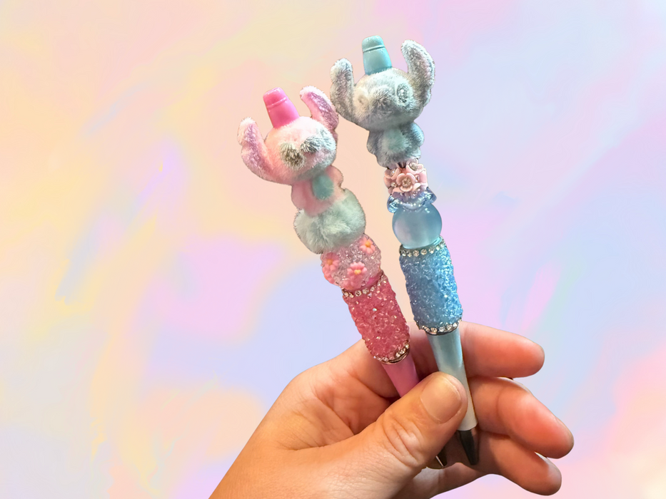 Blue Alien and Angel Pen Set
