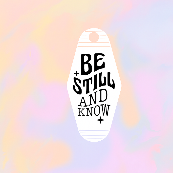 Be Still and Know Motel Keychain Wrap