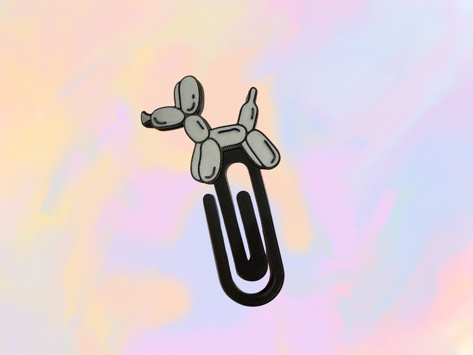 Balloon Dog Paperclip Bookmark