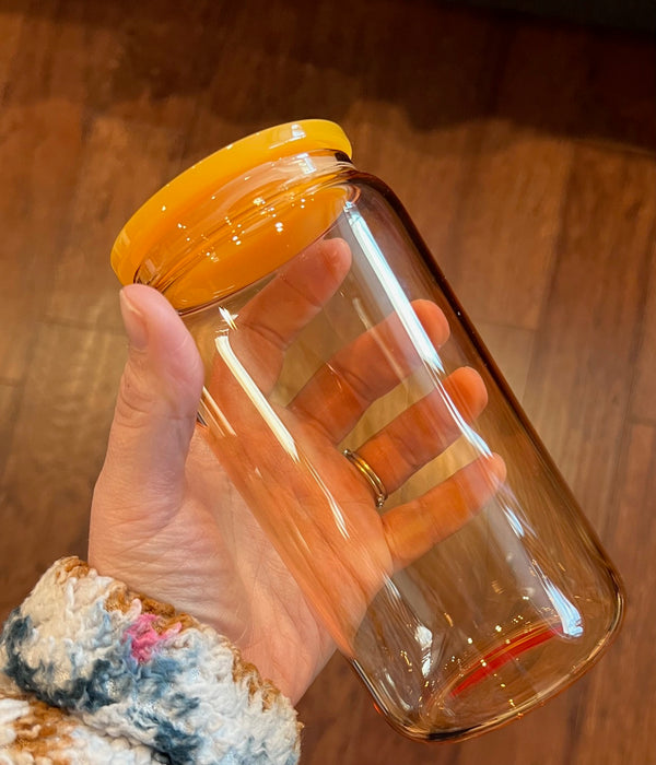 16 OZ Glass Can Cup