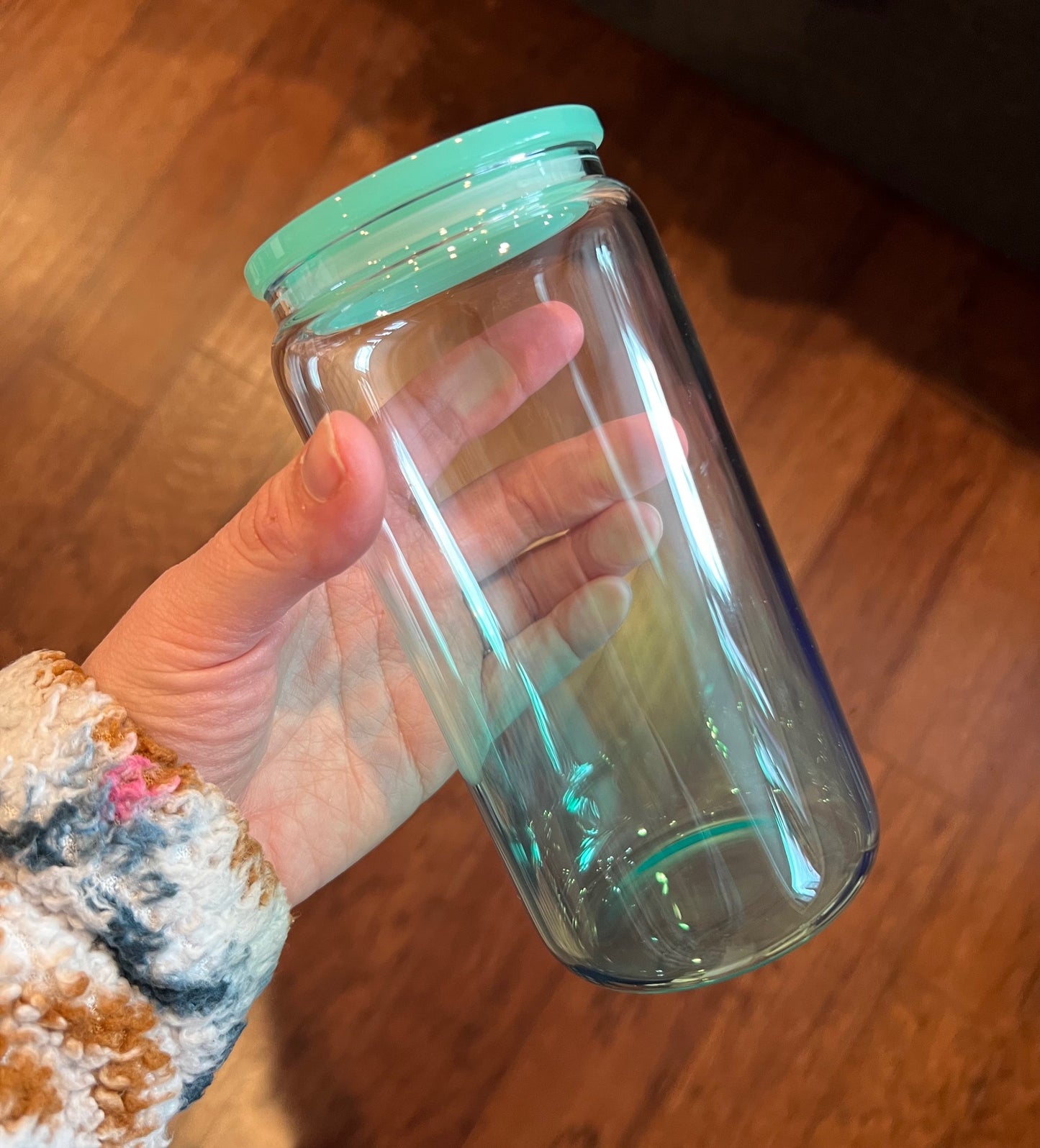 16 OZ Glass Can Cup