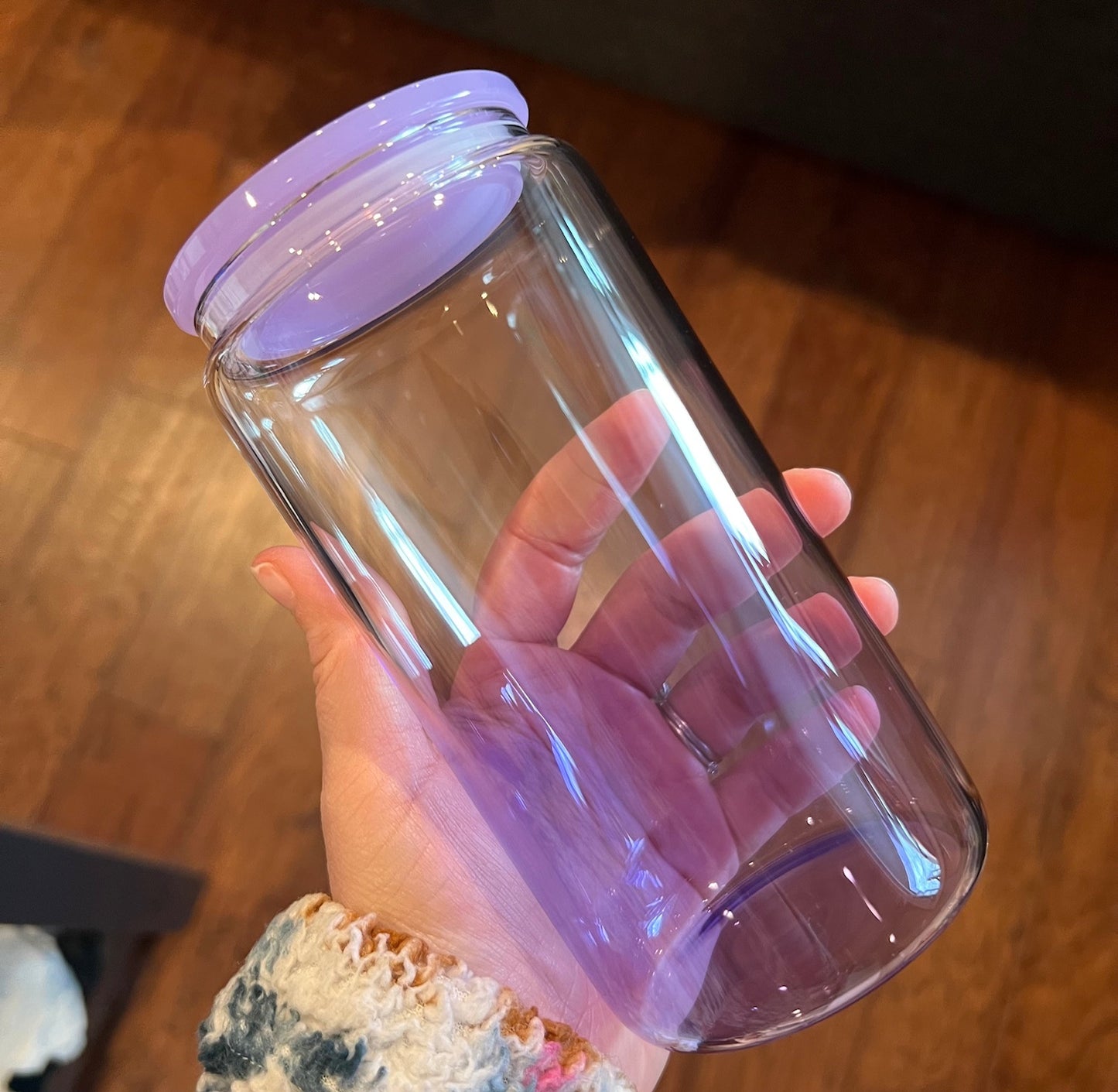 16 OZ Glass Can Cup