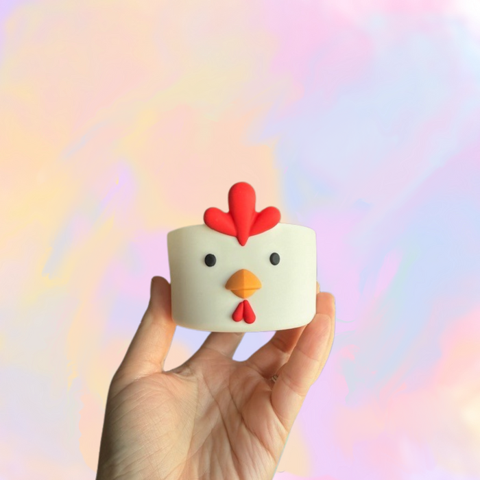 White Chicken Tumbler Boot