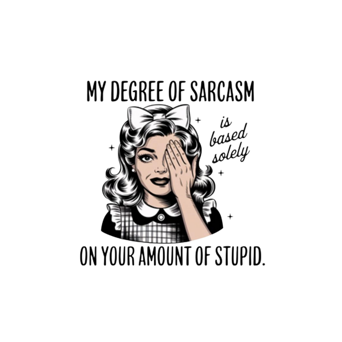 Sarcasm - Decal