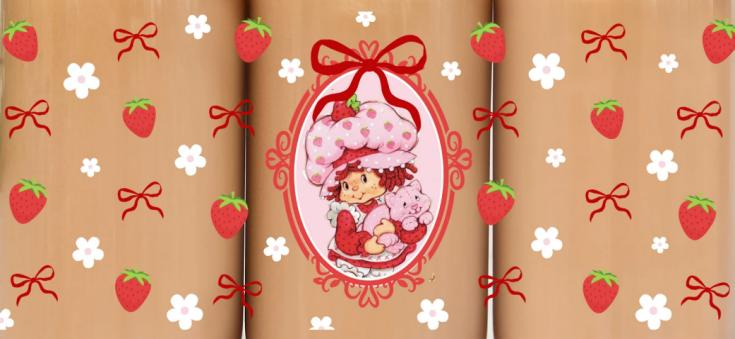Strawberry Girl and Bows - Double Sided