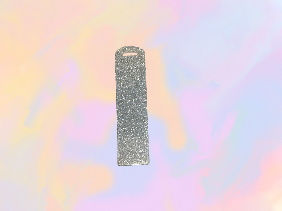 Silver Glitter Bookmark- Acrylic
