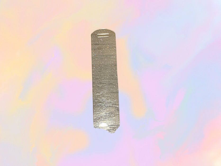 Clear Glitter Marble Bookmark- Acrylic