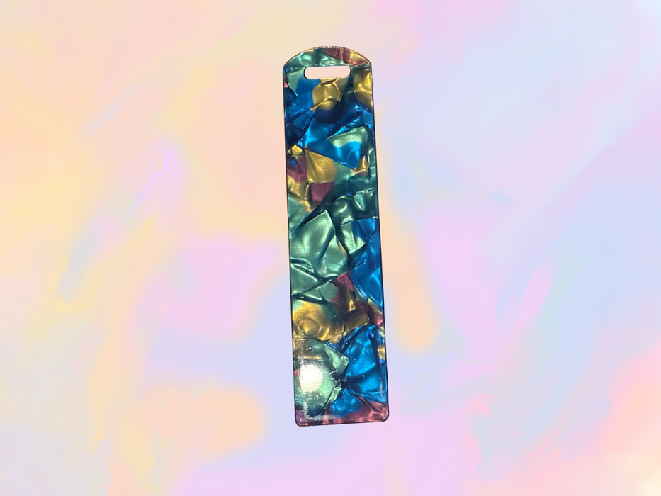 Colorful Marble Bookmark- Acrylic