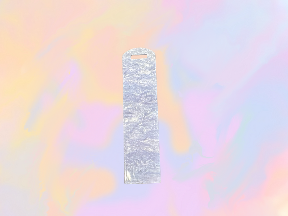 Purple Marble Glitter Bookmark - Acrylic