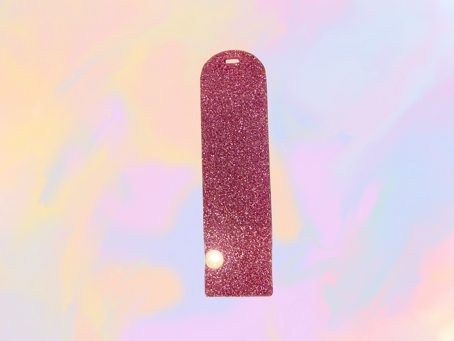 Pink Glitter Bookmark - Acrylic