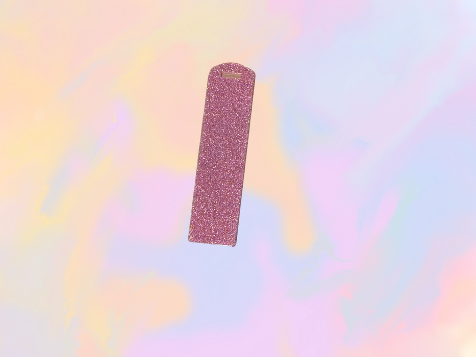 Pink Glitter Bookmark - Acrylic