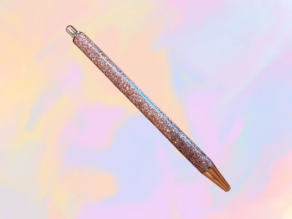 Champagne Glitter Metal Pen