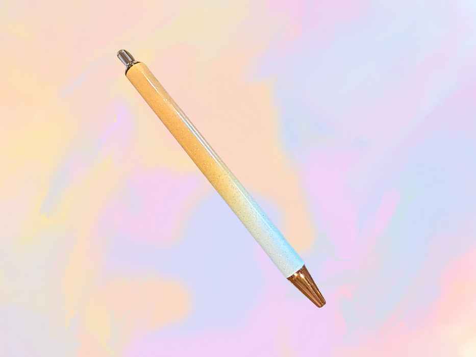Orange Ombre Metal Pen
