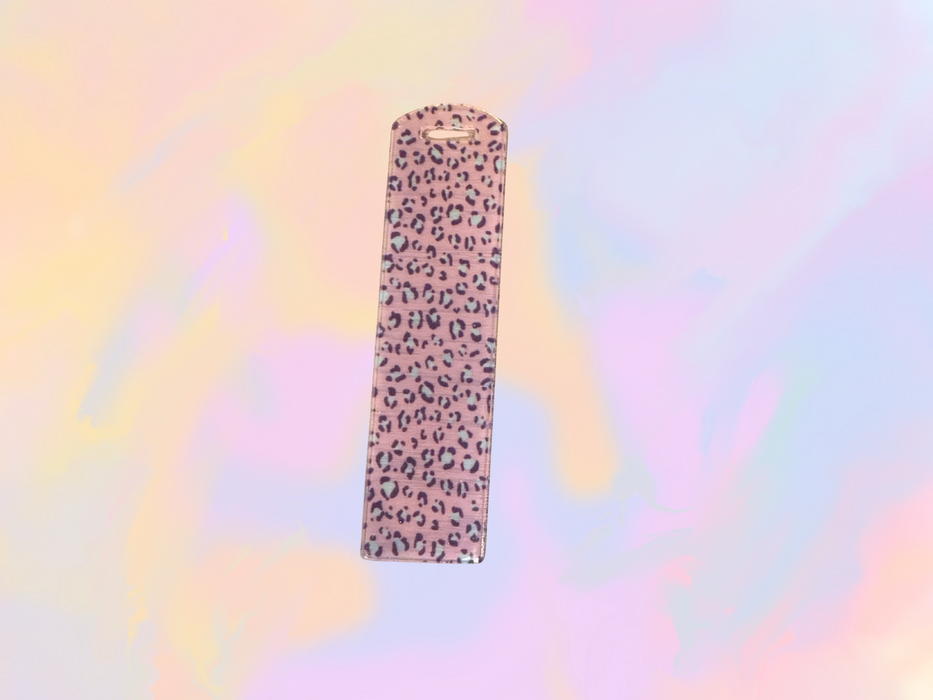 Pink Leopard Bookmark - Acrylic